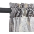 thumbnail image 4 of Curtainking Linen Kitchen Curtains Moroccan Tile Print Tier Curtains 24 Inch Geometric Lattice Cafe Curtains Farmhouse Half Cafe Curtains 2 Panels Light Grey, 4 of 8