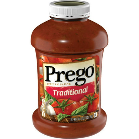 Prego Pasta Sauce, Traditional Italian Tomato Sauce, 67 Ounce (Best Canned Pasta Sauce)