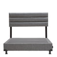 thumbnail image 2 of Box Base Cama Matrimonial + Cabecera Logan Gris Dicasa Plomo, 2 of 8