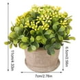thumbnail image 3 of CNKOO Artificial Flower Pot Mini Plastic Table Simulation Bonsai Indoor Decor Fake Pot Flower, 3 of 10