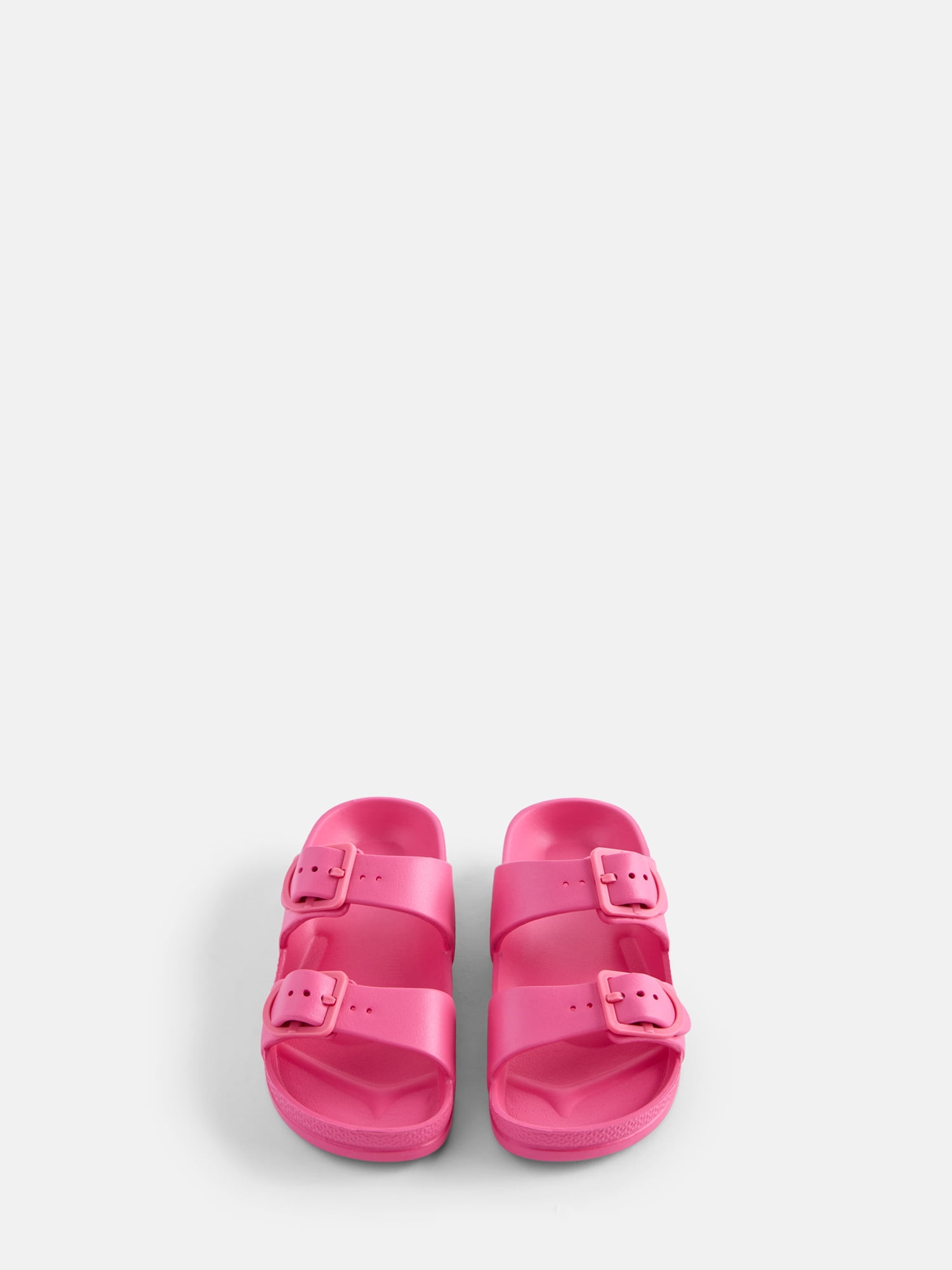 Wonder Nation Kids Two Buckle Footbed Slide Sandals