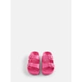 thumbnail image 3 of Wonder Nation Little and Big Boys or Girls Two Buckle Footbed Slide Sandals, 3 of 5