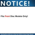 thumbnail image 3 of Detroit Axle - Front Drilled Rotors Brake Pads for Chevrolet Silverado GMC Sierra Suburban Express Yukon XL 1500 Avalanche Tahoe Cadillac Escalade: 12.99 inch Front Rotor, 3 of 10