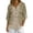 #292-Multicolor, variant on Craaazy Womens Linen Shirt Button Down V Neck Solid Dressy Blouse 3/4 Sleeves Casual Loose Fit Tunic Tops Summer T Shirts