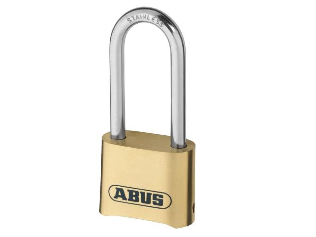 ABUS - 180IB/50HB63 50mm Brass Body Combination Padlock Long Shackle (4-Digit)  Carded 