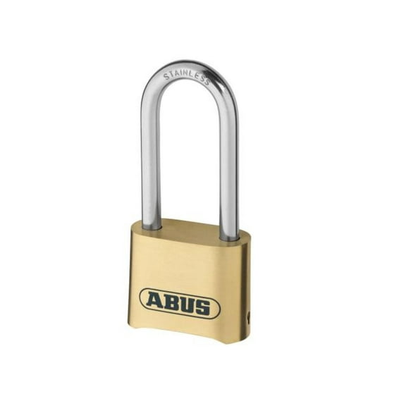 ABUS - 180IB/50HB63 50mm Brass Body Combination Padlock Long Shackle (4-Digit) Carded