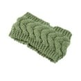 thumbnail image 1 of Bandeau d'Hiver pour Femmes Élasticité Tête Chaude Cache-Oreilles Style Simple Accessoires pour Cheveux pour Femmes Pickles Vert, 1 of 6