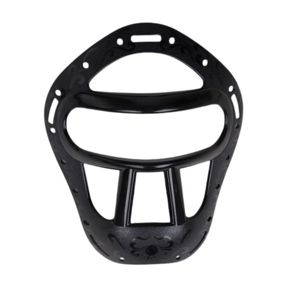 amleso Karate Sparring Face Detachable Training Equipment Gear Facial Guard Boxing Face Cover for Competition Black