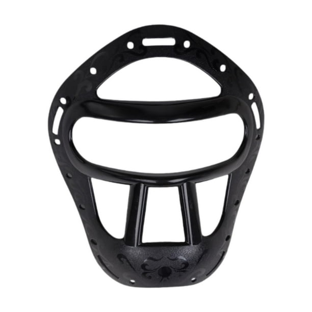 Escudo de cara de de karate, cubierta de la cara de boxeo MMA Guardar de protección Marca desmontable para deportivos de kickboxing Negro