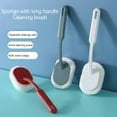 thumbnail image 2 of Long Handle Bathroom Cleaning Brush | Wall & Bathtub Scrubber | Floor Tile Sponge Brush with Comfortable Grip | 2-Pack Set, 2 of 5