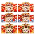 thumbnail image 2 of Yhmxh Décorations du Nouvel An Chinois 2025 Sac Rouge Mode Nouvel An Mariage Sac Rouge Pliable,6 Red Envelopes, 2 of 4