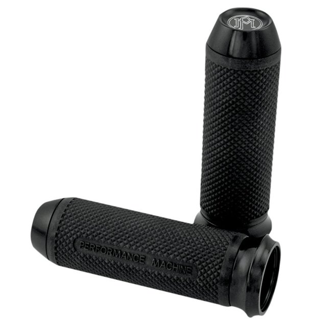 PM Performance Machine Black Elite Grips for 1985 & Newer Harley Models with Throttle Cables - HC-63-2027B