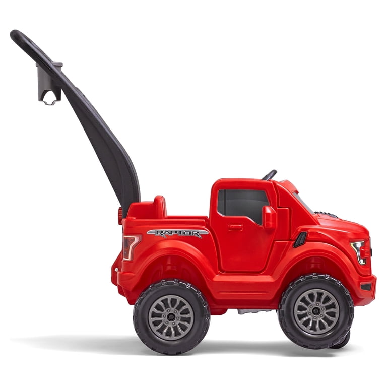 Step2 2-in-1 Red ford F-150 SVT Raptor Push Car, Ride-On Toy for 
