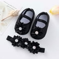 thumbnail image 5 of Avrntaa Baby Girl First Shoes - Baby Mary Jane Flats Princess Wedding Dress Shoes Crib Shoe for Newborns, 5 of 5
