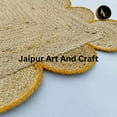 thumbnail image 6 of Jaipur Art And Craft Yellow Border Jute Area Rug Rectangle Hand Braided Floor Carpet (2.6x6 Sq ft), 6 of 7