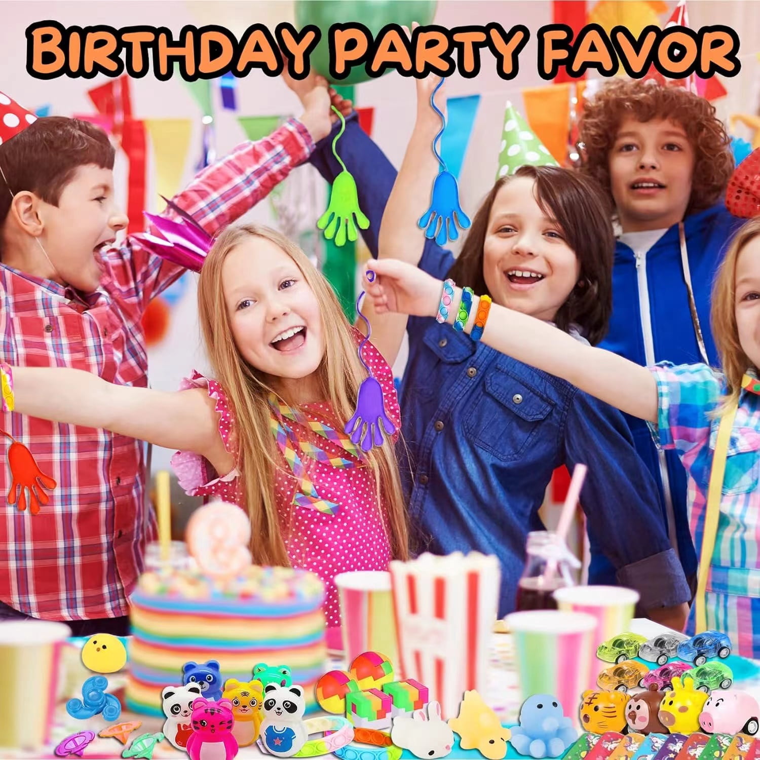DuoDuoHouse 120 Pcs Party Favors for Kids 3-5 4-8-12, Birthday Gift for Kids, Goodie Bags Treasure Box Toys For Classroom Rewards, Kids' Party Supplies For Pinata Stuffers, Carnival Prizes