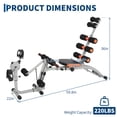 thumbnail image 2 of Adjustable Ab Bench with Resistance Bands – Foldable Sit-Up & Core Trainer for Home Gym, Full-Body Workout Equipment for Strength, Abs, Arms & Legs, 2 of 7