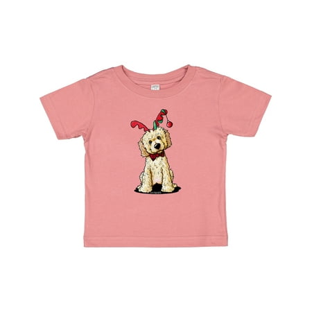 

Inktastic KiniArt Goldendoodle Reindeer Gift Baby Boy or Baby Girl T-Shirt