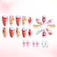 thumbnail image 7 of Summer Ocean Wave Press on Nails – 24pc – Beach Theme Acrylic Tips, Blue & White, Shell Pattern – For Tropical Getaway – 1set, 7 of 7