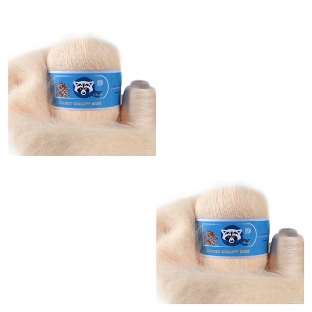 Kearding Hilo de tejer cálido de 50g, cárdigan DIY para mujer, hilo de felpa de ganchillo, manta tejida a mano, suministros para tejer a mano Type2 NO2