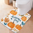 thumbnail image 2 of Yayeee Bath Rugs for Bathroom Floor Non Slip Non Skid Contour Soft Absorbent Pumpkins Pattern Machine Washable Mat, 2 of 5