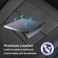 thumbnail image 5 of coverdream Corolla Cross Seat Covers Custom Fit 2023-2026 Toyota Corolla Cross Hybrid S,XSE,Nightshade - Leatherette (Black,Full Set), 5 of 9