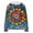 Blue, variant on Tqcoqu Women's Tie Dye Waffle Knit Hoodie,Drawstring Hood Long Sleeve Casual Pullover Plus Size Sweatshirt with Kangaroo Pocket