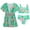 Green, variant on Xudanell 5-16T Girls 3 Piece Bikini Swimsuit Quick Dry Bathing Suit with Kimono Cover Up (Black, 12-13 Years)
