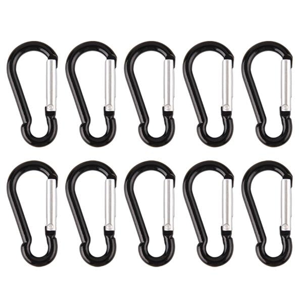 Carabiner D-Ring Key Chain EDC Clip Snap Hook Mini Spring Keyring Camping B5B5 