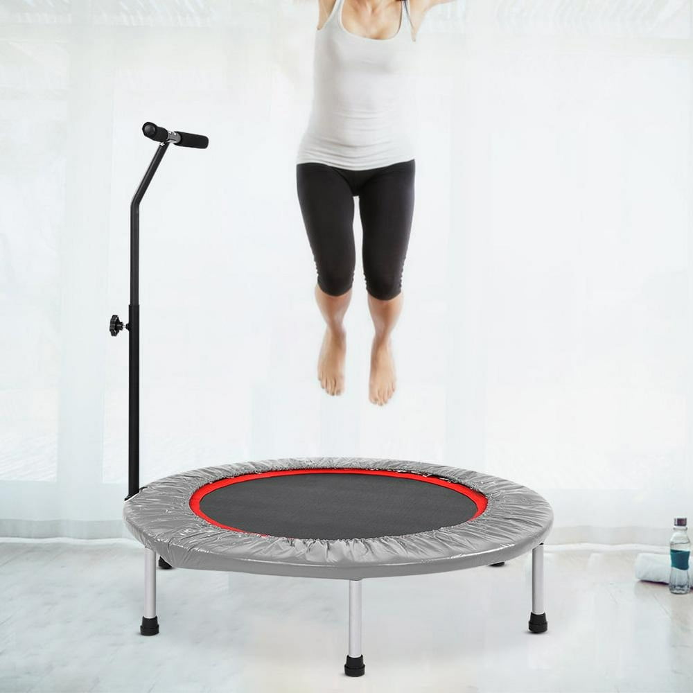 OTVIAP Indoor Outdoor Mini Heavy Duty Folding Trampoline Fitness Rebounder Bed for Adult and