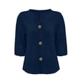 thumbnail image 4 of Lixiuxyad Womens Solid Color T Shirts Women's V Neck Button Down Shirt Casual Blouse For Daily Wear And Spring Summer Fall Tops Loose Fit Comfortable Button Up Shirt With Classic Design, 4 of 4