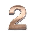 thumbnail image 5 of Uxcell 1.97" ABS Brushed Self Adhesive House Number 2 Bronze Tone 2 Pack, 5 of 7