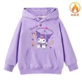 thumbnail image 1 of Sanrio-Sudadera con capucha My Melody Kuromi Kawaii para padres e hijos, abrigo de lana con dibujos animados para estudiantes, niñas y adultos, 1 of 4