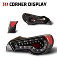thumbnail image 3 of Led Tail Lights Assembly for 2013-2016 Scion FR-S and 2017-2020 Toyota 86 and 2013-2020 Subuaru BRZ w/Led Turn Signal Rear lights Passenger & Driver Side(Clear), 3 of 10