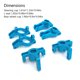 thumbnail image 5 of Tholdsy Copas de dirección de coche con Control remoto 1/12, piezas de vehículos mejoradas, Kit de copa de rueda Kits de construcción modelo Azul Tholdsy FN010141-01, 5 of 6