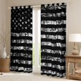 thumbnail image 2 of Homewish American Flag Print Blackout Curtains Set of 2 (52x84 Each),Retro Rustic Camo Window Curtains,Vintage Geometric Striped Curtains and Drapes For Boys Kids,Microfiber Bedroom Decor, 2 of 6
