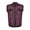 Burgundy, variant on Mens Biker cut off Cotton Shirt Sleeveless Denim Shirt Cowboy Button Down Shirts with Front Pocket