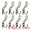 Copper, variant on Unique Bargains 8Pcs Utility Metal Durable Multi-Purpose Wall Hooks Copper 2.8x2.6inch