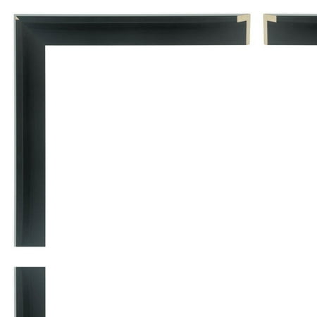 Canvas Floater Frame Moulding (Wood) - Contemporary Black Finish - 1.5 ...