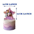 thumbnail image 4 of Kpop Demon Hunters Birthday Party Supplies,KPop Demon Hunters Birthday Party Supplies E-Pull flag + 16 balloons + 1 large insert + 12 small inserts + 6 SPIRALS- + 1 background clotht * 1, 4 of 8