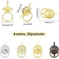 thumbnail image 2 of 100Pcs 5 Colors Metal Brad Fasteners with Pull Rings Mini Brad Paper Fasteners DIY Crafts Decoration Accessories for Drawer DIY, 2 of 7