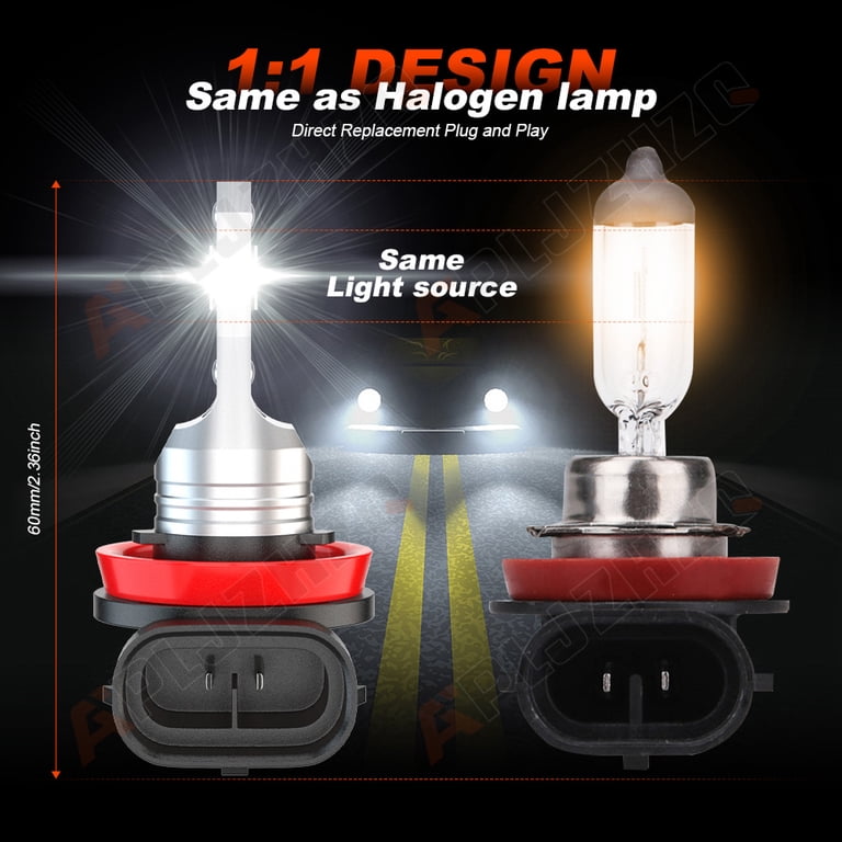 2PCS For Dodge Charger 2006-2009 H11/H8/H9 LED Headlight Kits 30W 6000LM Fog  Light Bulb 6000K Driving DRL Lamp - Walmart.com