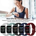 thumbnail image 3 of Paquete de 5 bandas compatibles con Apple Watch Band 38 mm, 40 mm, 41 mm, 42 mm, 44 mm, 45 mm, compatibles con Iwatch Series 7 6 5 4 3 2 1 Se Mujeres Hombres Negro/rojo vino/c, 3 of 5