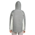 thumbnail image 2 of Nautica B15028136 Womens Nautical Mile Hooded Puffer Jacket, Graphite & Antique White - Extra Large, 2 of 3