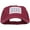 Wine, variant on Chicago Flag Embroidered Low Cap - Navy OSFM