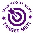 thumbnail image 1 of Printtoo Personalized Teachers Stamp Target Met! Teachers Name Self-Inking Rubber Stamp Achievement Message For Students Classroom & Homework Supplies,Purple - 30 x 30 mm, 1 of 6