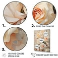 thumbnail image 3 of Designart "Beige Rose Calm II" Roses Floater Framed Wall Art Living Room, 3 of 5