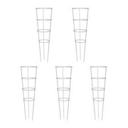 Glamos Wire 42 in. Silver Heavy Duty Tomato Cages (5-Pack)
