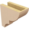 thumbnail image 5 of 4"W x 8"D x 8"H Classic Ridgewood Rough Cedar Woodgrain TimberThane Corbel, Primed Tan, 5 of 6