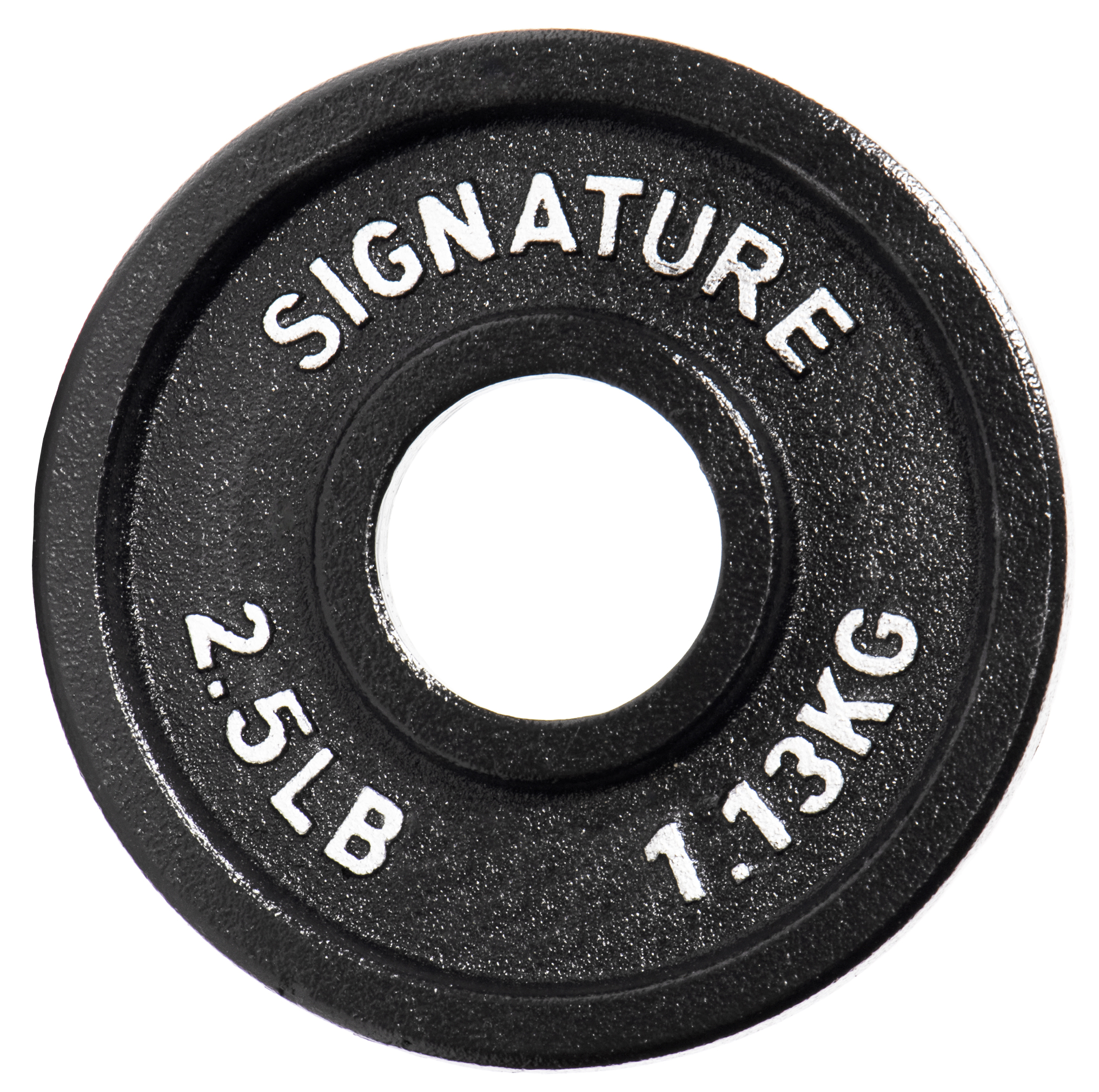 Signature Fitness Deep Dish 2 In. Olympic Cast Iron Weight Plates with E-Coating